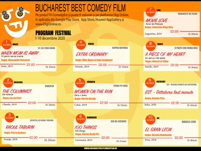 Festivalul Bucharest Best Comedy Film propune o selecție remarcabilă de filme internaționale de comedie